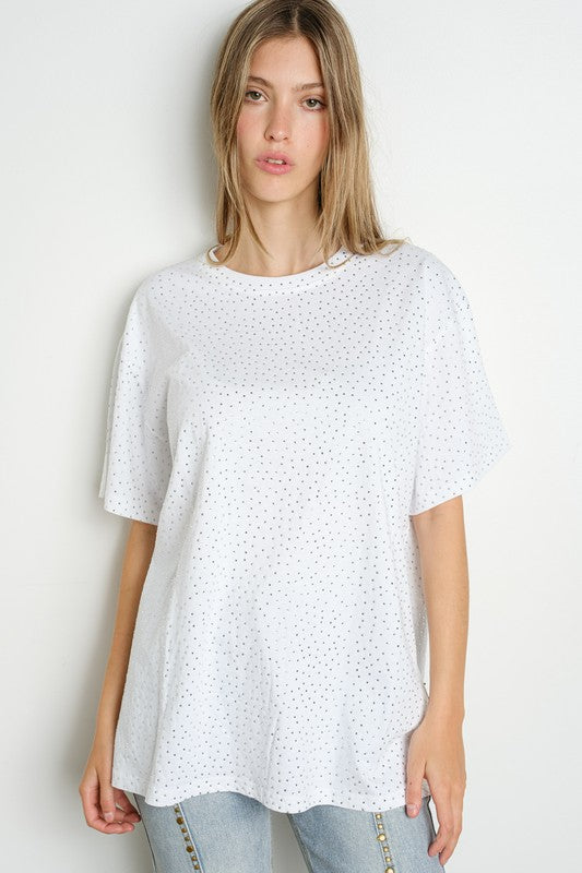 Oversized Rhinestones embellished